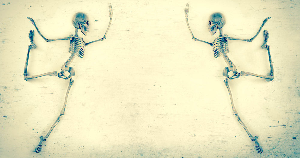 skeletons dancing